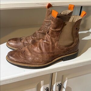 Mark Nason Mens U Rock Lounge Wingtip Boots Sz 12